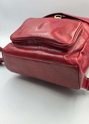 Italy leather backpack 4