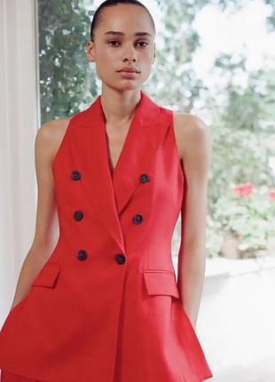 Жилетка жіноча червона zara new