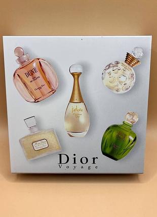 Christian dior voyage винтажный набор миниатюр парфюма