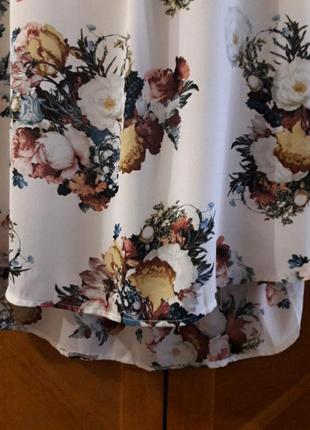 M&s collection р.16 нарядная блуза в цветах5 фото