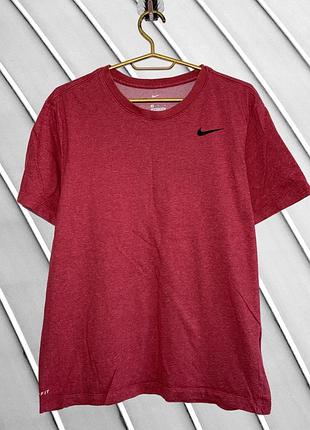 Чоловіча літня футболка nike m 46 48 оригінал найк бавовняна футболка з коротким рукавом спортивна найкі 48