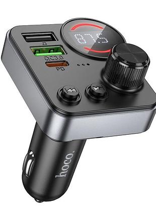 Азу fm модулятор hoco e86 alegria pd30w+qc3.0 48w (2usb-a/1c)