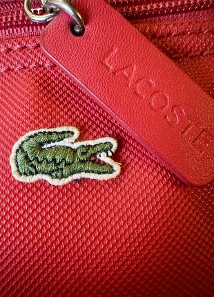 Сумка lacoste shopper червона — оригінал, ідеальний стан