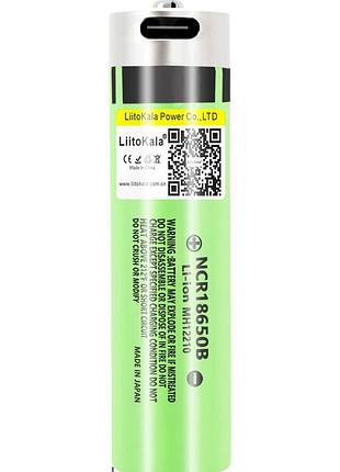 Акумулятор liitokala lii-usb-34b 18650 3400mah