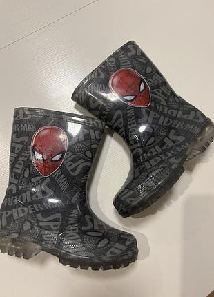 Дитячі гумові чоботи spider-man, р. 27, 4–5 років (дощові галоші)