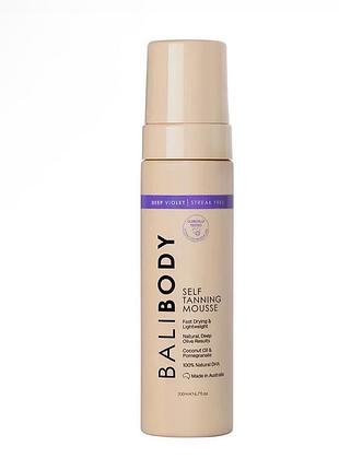 Мус автозасмага для тіла у відтінку deep violet bali body self tanning mousse deep violet 200ml