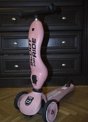Самокат scoot and ride highwaykick-1 пастельно-розовый