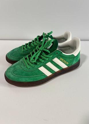 Уцінка кросівки adidas spezial handball preloved green white