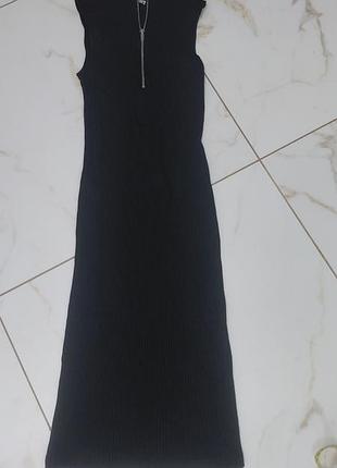 Платье платье миди zara рубчик