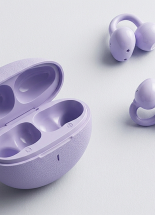 Спортивні tws навушники-кліпси для бігу та фітнесу (purple)