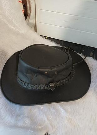 Ковбойская шляпа из натуральной кожи lakeland leather кожаный кожу шляпа