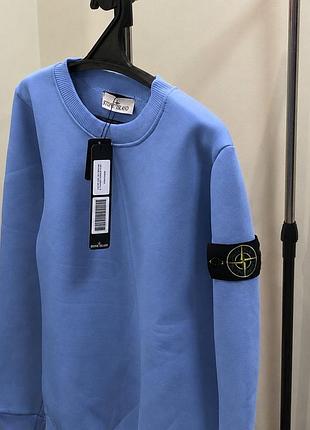 Stone island | світшот стон айленд | кофта стонік xs s m l xl, блакитний