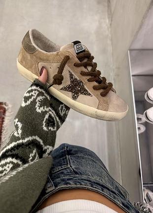 Жіночі кеди golden goose deluxe brand ggdb  super star — натуральна шкіра, топ якість. в наявності,