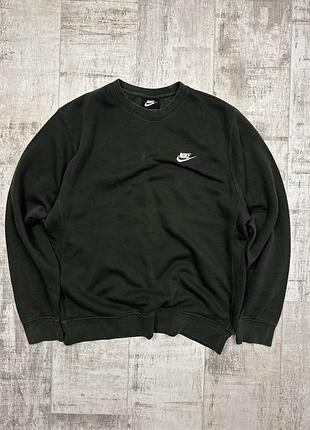 Світшот nike базовий темно-хакі, розмір m