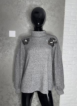 Мякенький светр під шию джемпер гольф f&f , xl