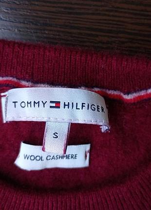 Брендовый детский шерстяной свитер Tommy hilfiger с добавлением кашемира