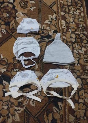 Детские шапочки для новорожденных