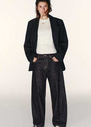 Джинси zara з боковими блискавками xxs, xs, s, m, l 6929/212/443