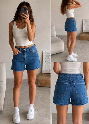 Сині шорти sinsay mom fit 34 розмір