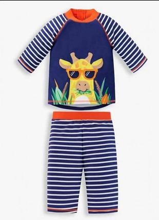 Сонцезахисний купальний костюм від бренду jojo maman bébé для хлопчика 4-5р