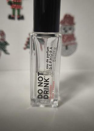 Миниатюра парфюмированной воды sephora don't drink (eau acidulée cassis + passion)