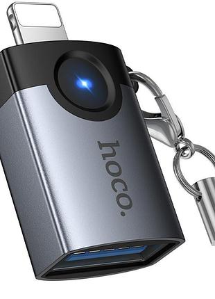 Переходник hoco ua46 lightning male to usb female usb2.0