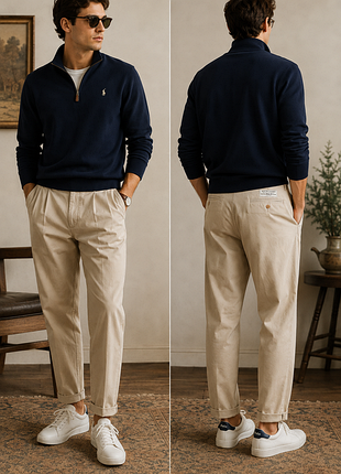 Вінтаж чоловічі котонові брюки штани  polo by ralph lauren