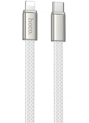 Дата кабель hoco x125 exceso type-c to lightning 30w (1m) white