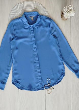 Рубашка блуза женская голубая h&amp;m