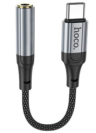 Перехідник hoco ls36 fresh type-c to 3,5 aux black