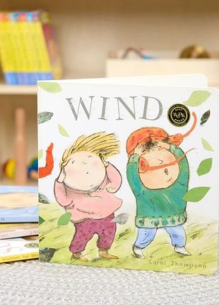 Дитяча пізнавальна книга на англійській мові "wind" (вітер) авторки керол томпсон. нова, оригінал видання. детская книга на английском "ветер", новая.