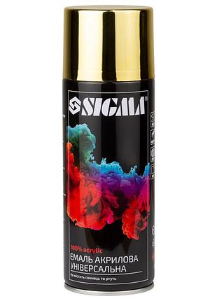 Эмаль аэрозольная акриловая хром 400мл бронзовый sigma (2736521)