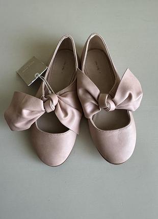 Туфлі балетки zara шкіра 31 19,5 см