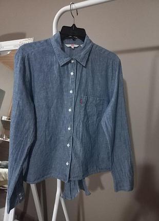 Льонова сорочка levis 55% льон