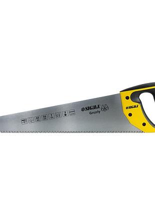 Ножівка для дерева 450 мм 7tpi grizzly sigma (4400851)