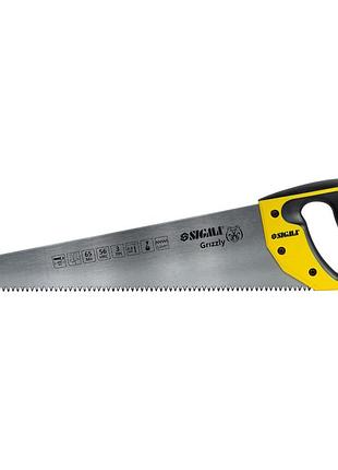 Ножовка по дереву 450мм 3tpi grizzly sigma (4400821)