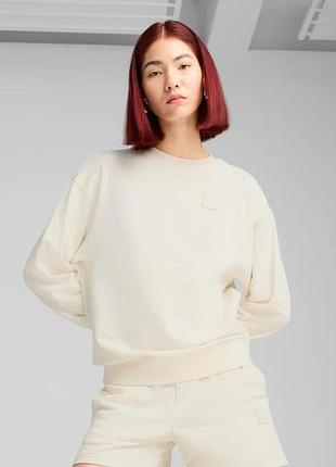 Толстовка ess elevated comfort crew 68501799 puma l кремовый 68501799 s