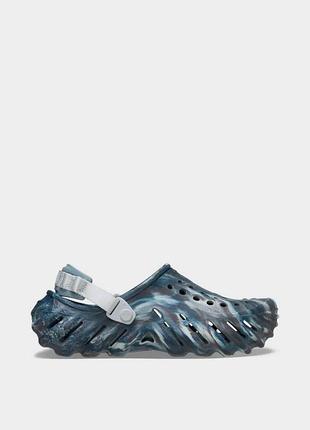 Крокси crocs echo marbled clog bis 208454-0le