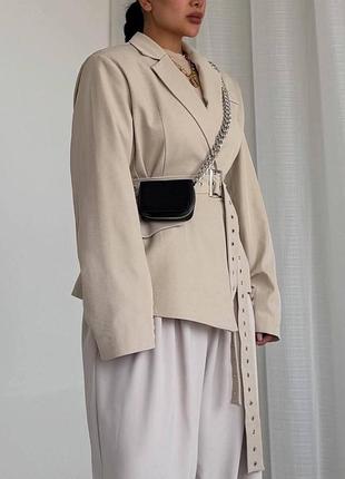 Піджак з підкладкою та двома пасками