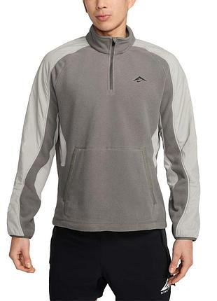 Кофта мужская nike trail polartec grey fv9962-289