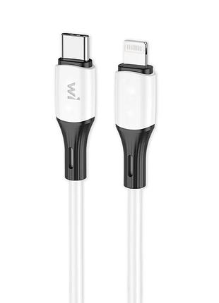 Кабель wibrand mamba ip pd silicone charging data cable 1m white