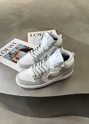 Nike dunk high grey premium 4
