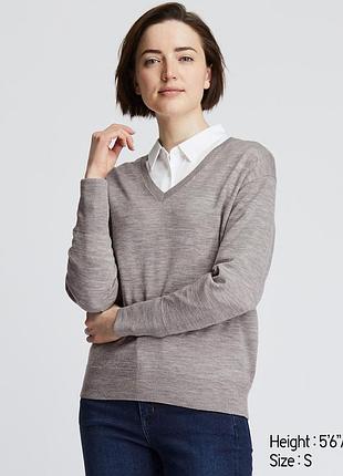 М'який приємний светр uniqlo з вовни мериноса4 фото