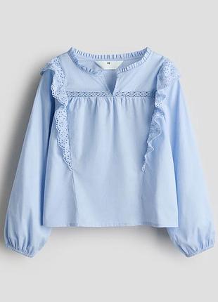 H&m новая с биркой нарядная тонюсенькая легчайшая блузочка для девочки