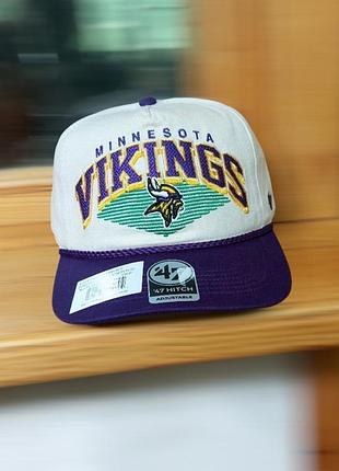 Бейсболка оригінал кепка minnesota vikings nfl usa-несота вайкіндз зша нфл млб нба nba nhl mlb new era 47 brand nike adidas puma ny jordan la