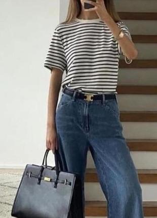 Базова смугаста футболка zara