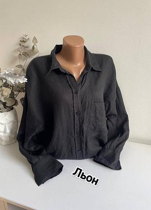 Льняна сорочка zara розмір xl