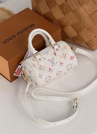 Жіноча сумка lv nano speedy aquarelle
