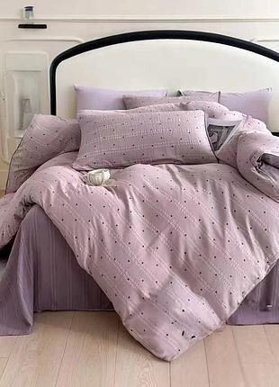 Постільна білизна євро з мусліну colorful home print 1 21691 200х230 см