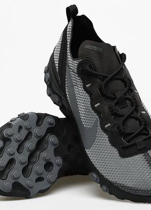 Чоловічі легкі кросівки nike react element 55 se р.44, сірий/чорний